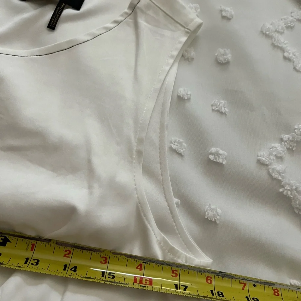 Donna Karan BEAUTIFUL white cotton sleeveless midi dress  NEW WITH TAGS. Size 10